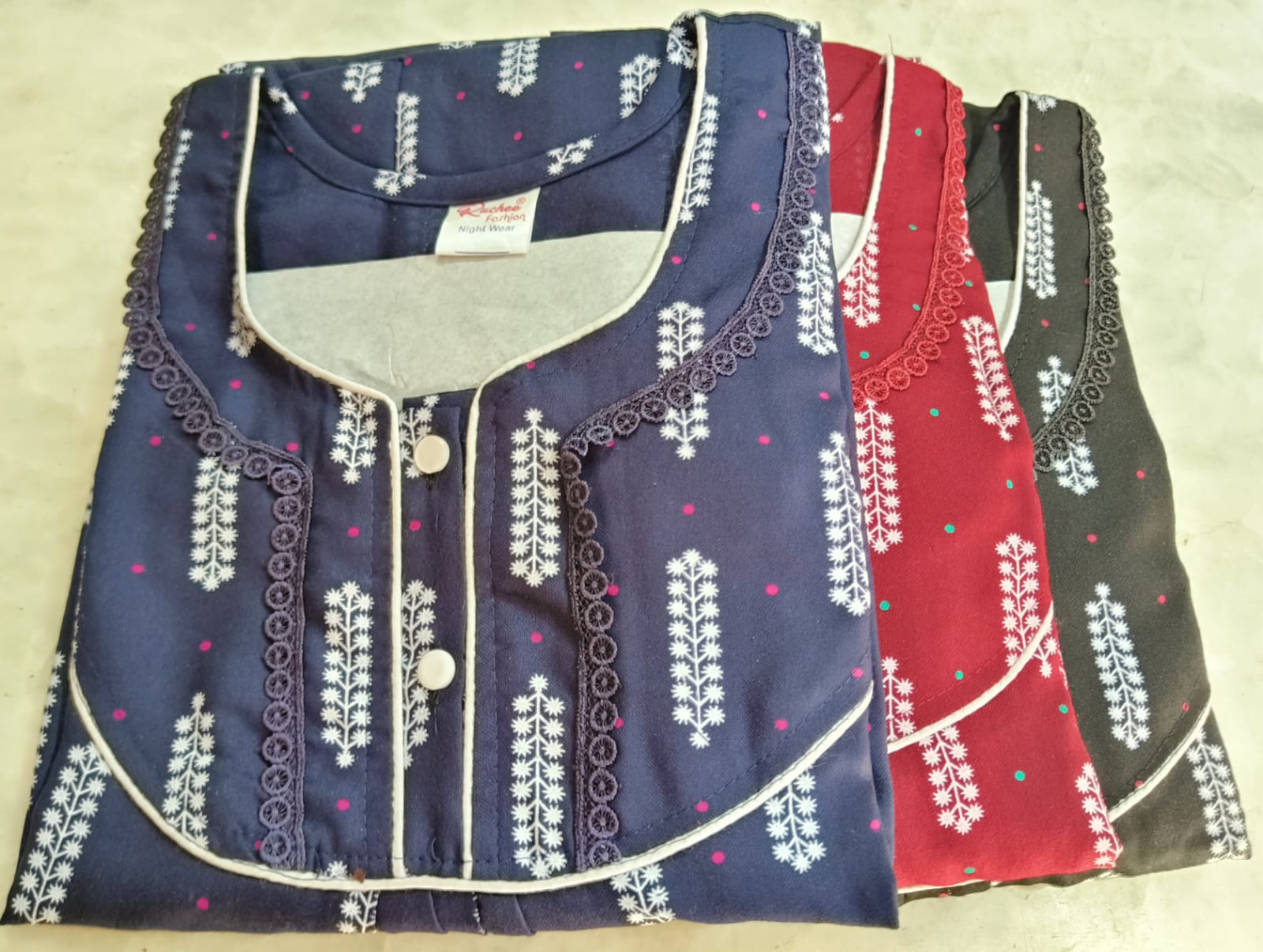 Gpo 012825 Ruchee Fashion Alpine Night Gowns Manufacturer Ahmedabad