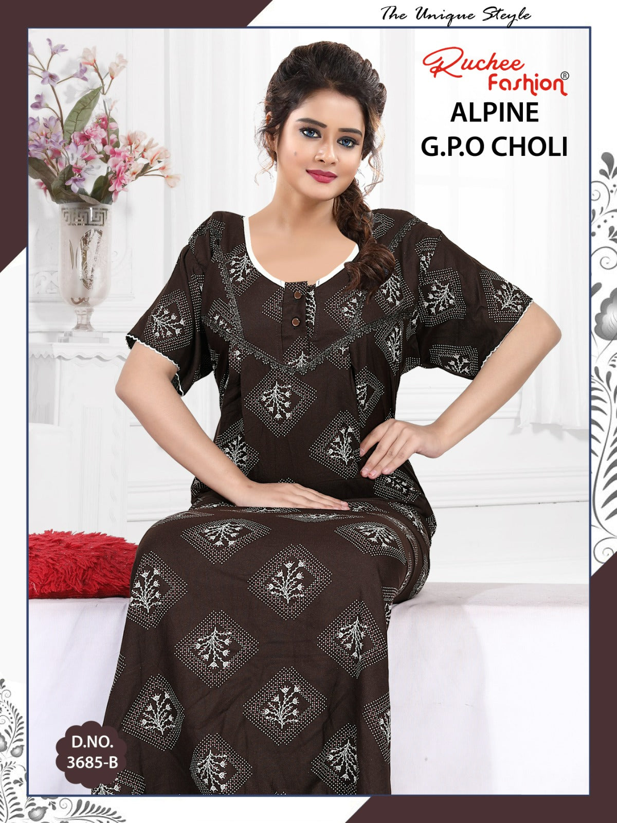 Gpo Choli 1809 Ruchee Fashion Alpine Night Gowns Exporter Ahmedabad