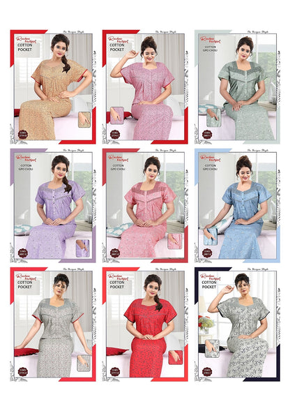 Gpo Choli Ruchee Fashion Cotton Night Gowns Wholesale Rate