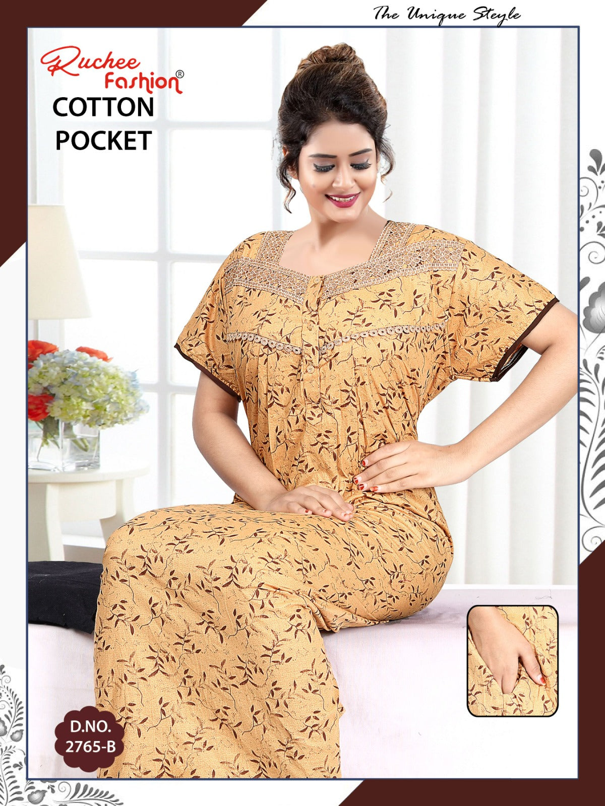 Gpo Choli Ruchee Fashion Cotton Night Gowns Wholesale Rate