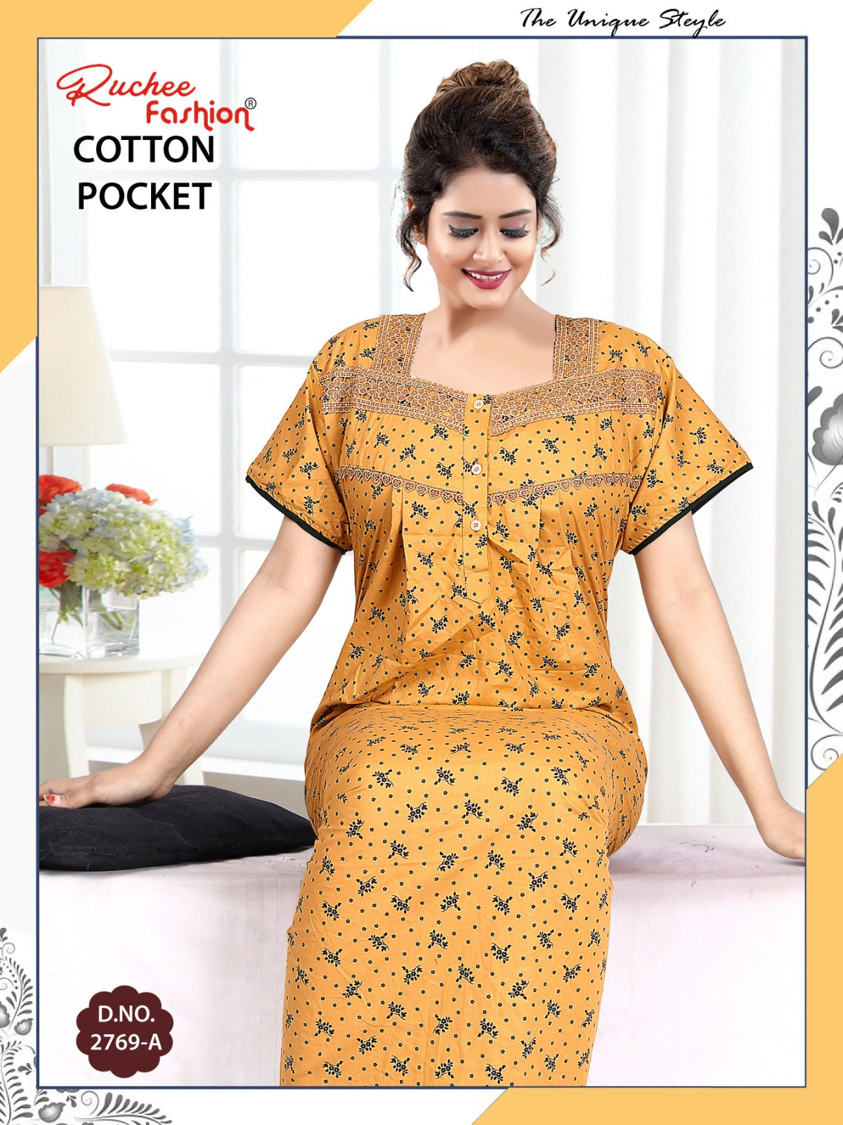 Gpo Choli Ruchee Fashion Cotton Night Gowns Wholesale Rate