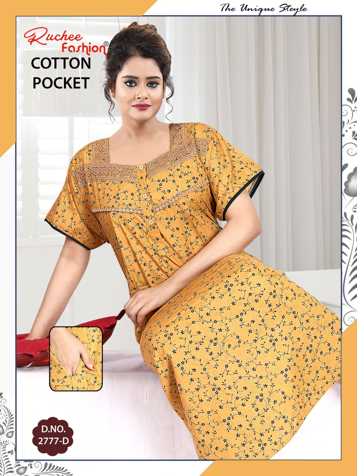 Gpo Choli Ruchee Fashion Cotton Night Gowns Wholesale Rate