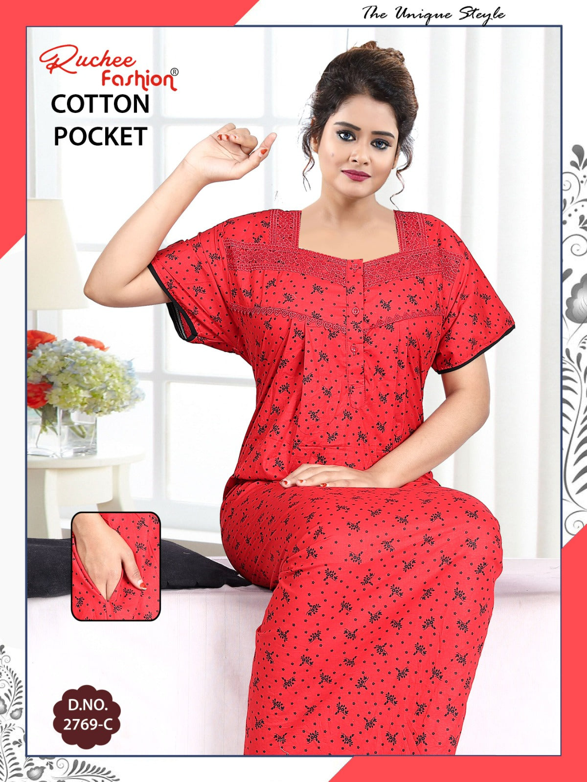 Gpo Choli Ruchee Fashion Cotton Night Gowns Wholesale Rate