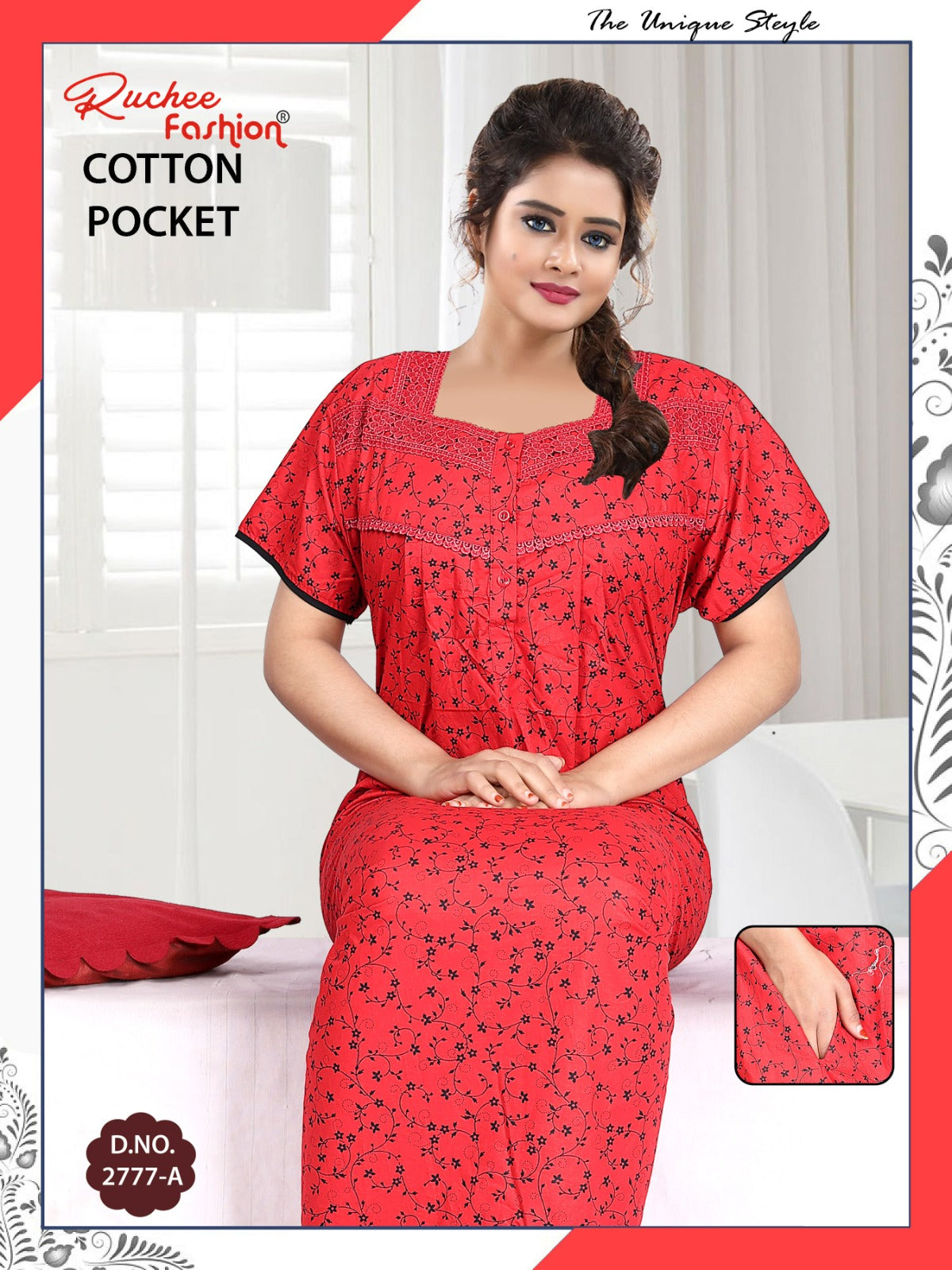 Gpo Choli Ruchee Fashion Cotton Night Gowns Wholesale Rate