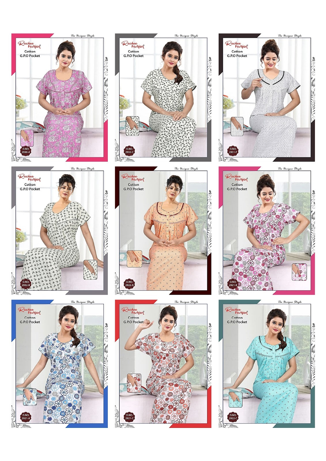 Gpo Pocket 070425 Ruchee Fashion Night Gowns Supplier Ahmedabad