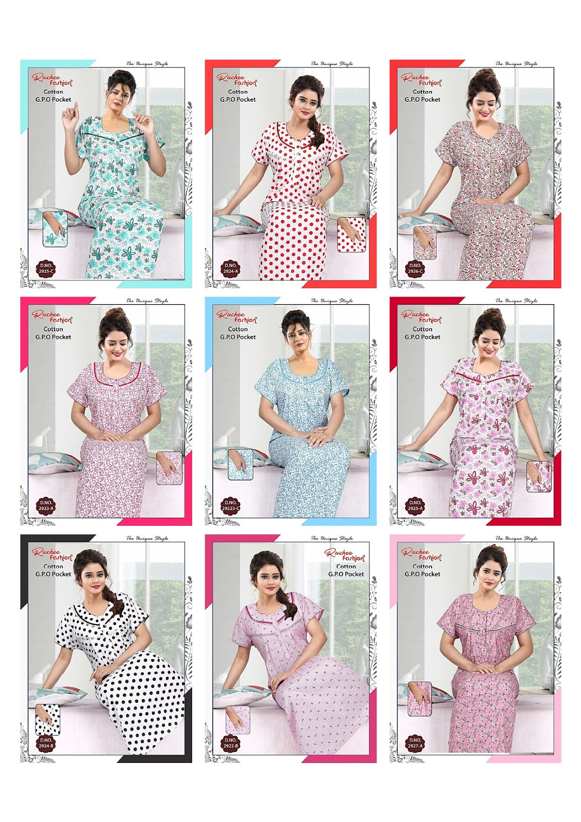 Gpo Pocket 070425 Ruchee Fashion Night Gowns Supplier Ahmedabad