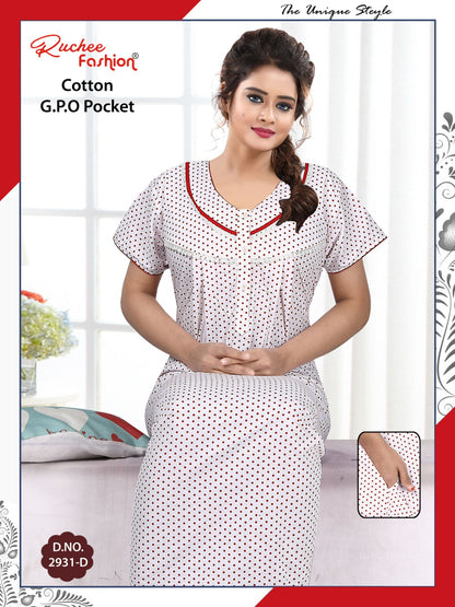Gpo Pocket 070425 Ruchee Fashion Night Gowns Supplier Ahmedabad