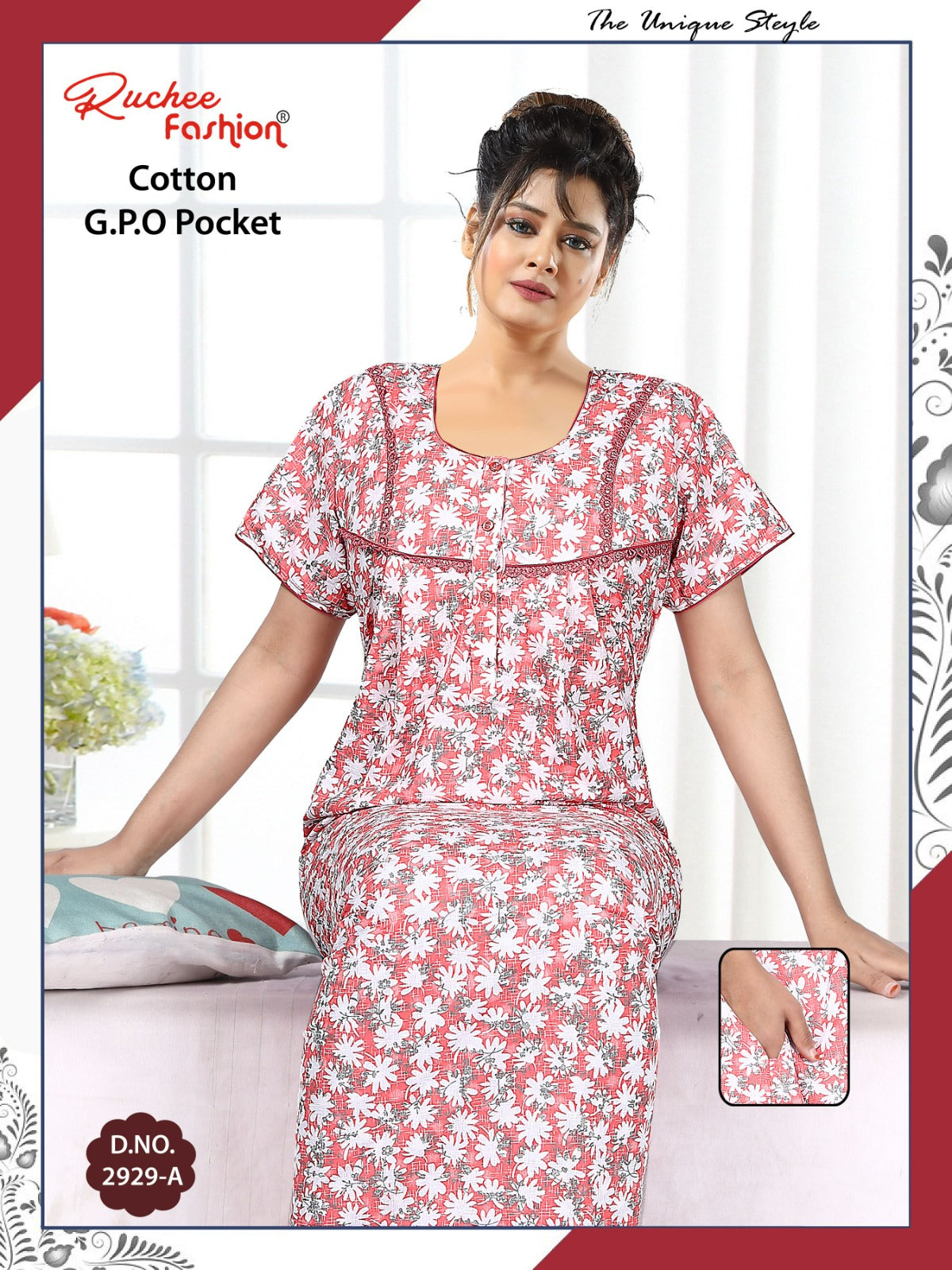 Gpo Pocket 070425 Ruchee Fashion Night Gowns Supplier Ahmedabad