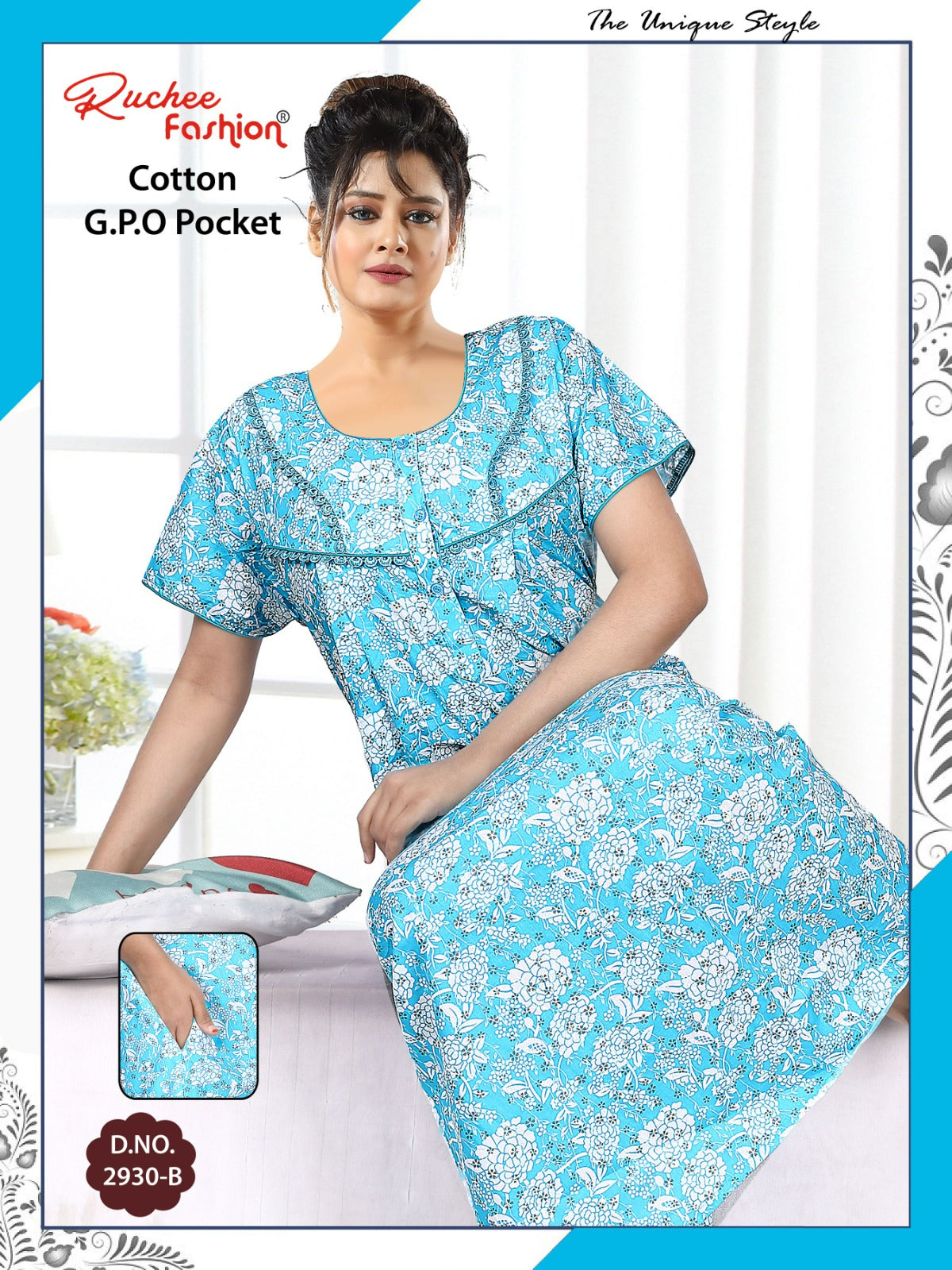 Gpo Pocket 070425 Ruchee Fashion Night Gowns Supplier Ahmedabad
