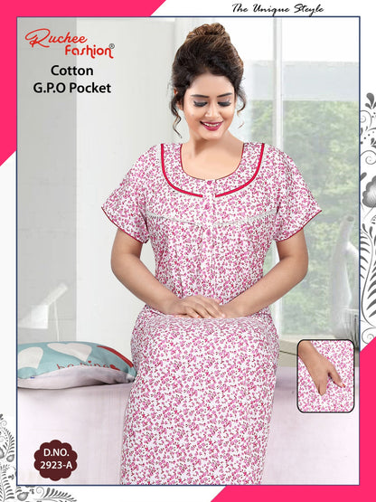 Gpo Pocket 070425 Ruchee Fashion Night Gowns Supplier Ahmedabad