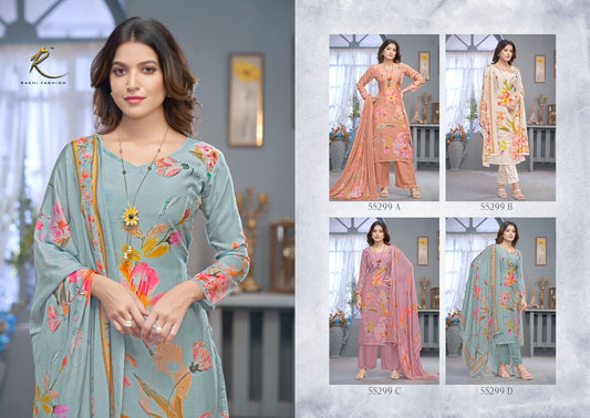 Grace Leaves Rakhi Fashion Viscose Modal Pant Style Suits Wholesale Price