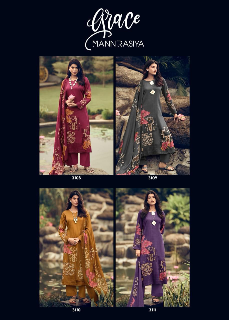 Grace Mannrasiya Jam Cotton Pant Style Suits Wholesale Rate