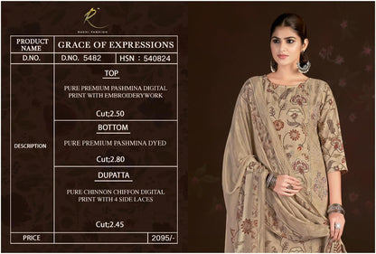 Grace Of Expressions Rakhi Fashion Pashmina Suits Wholesaler India
