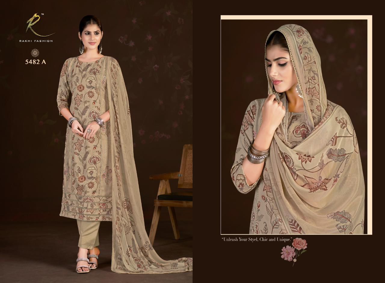 Grace Of Expressions Rakhi Fashion Pashmina Suits Wholesaler India