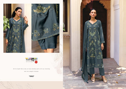 Grace Rangati Prints Silk Pant Style Suits Wholesale Price