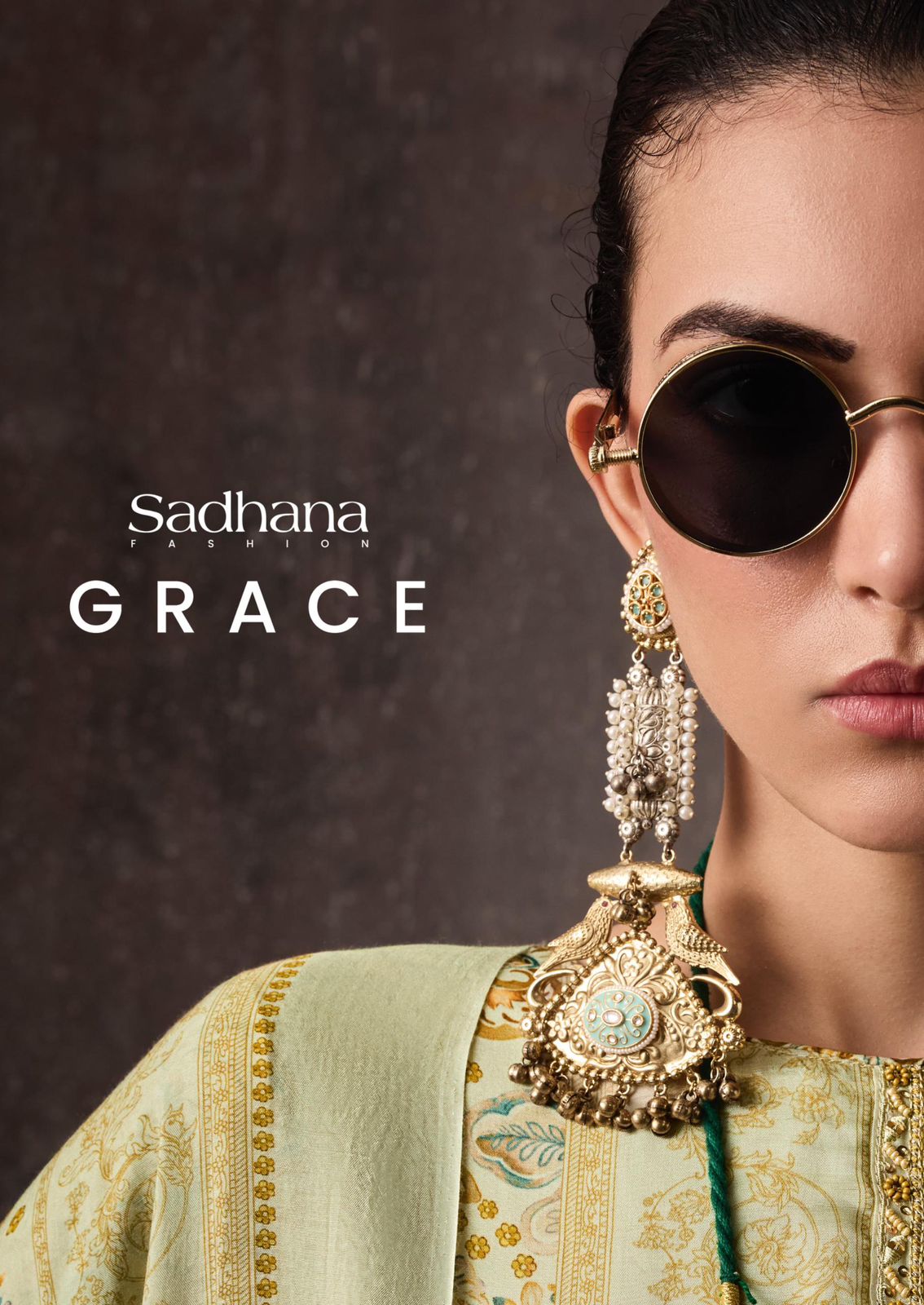 Grace Sadhana Bemberg Muslin Pant Style Suits Wholesaler India