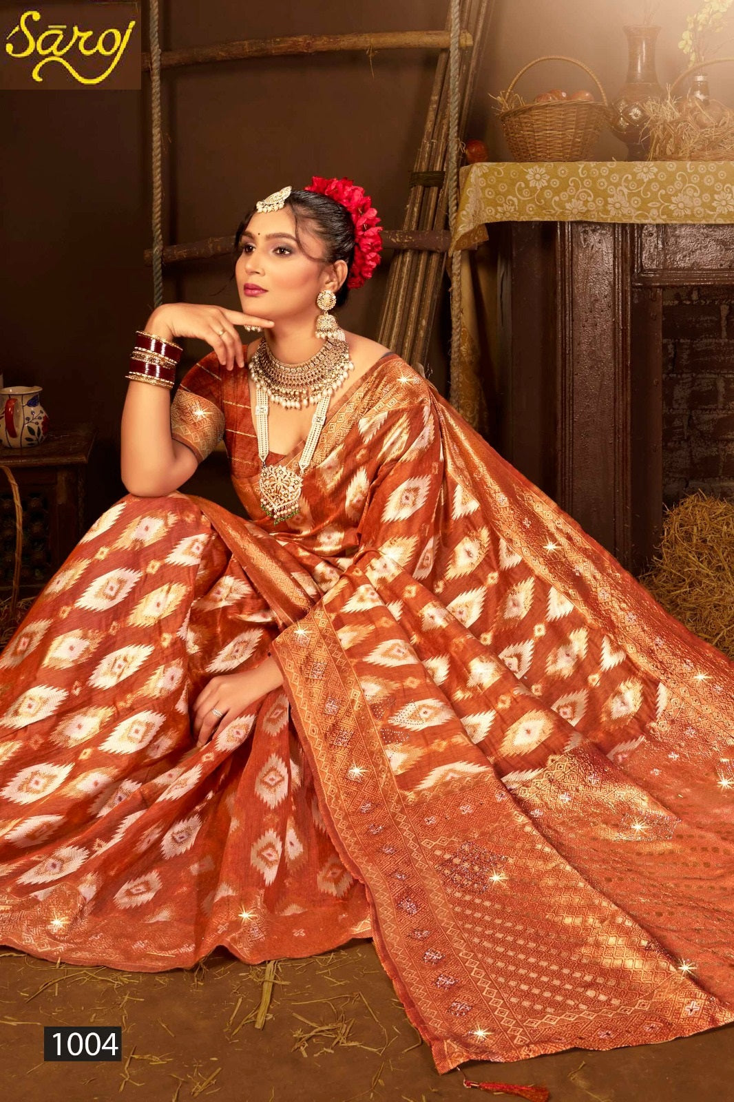 Graceful Linen Saroski Vol 1 Saroj Sarees Exporter Gujarat