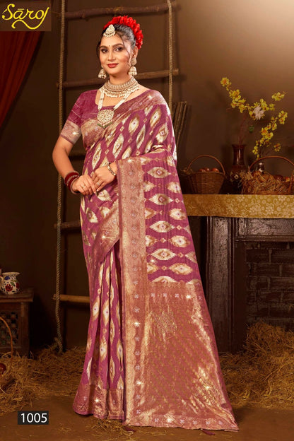 Graceful Linen Saroski Vol 1 Saroj Sarees Exporter Gujarat