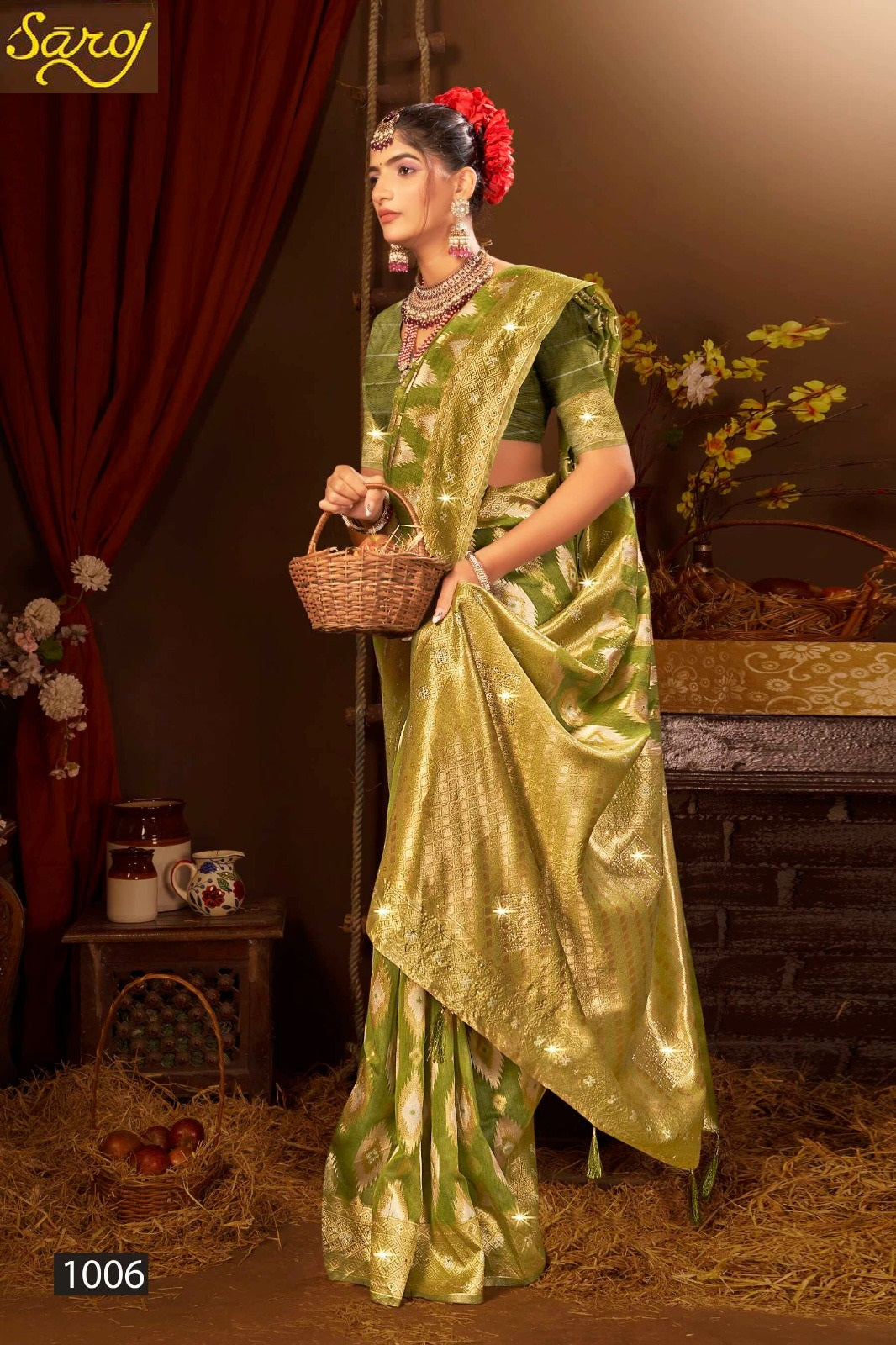 Graceful Linen Saroski Vol 1 Saroj Sarees Exporter Gujarat