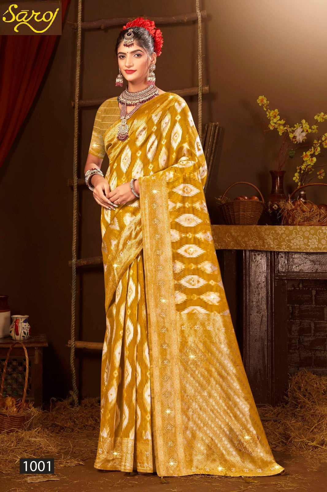 Graceful Linen Saroski Vol 1 Saroj Sarees Exporter Gujarat
