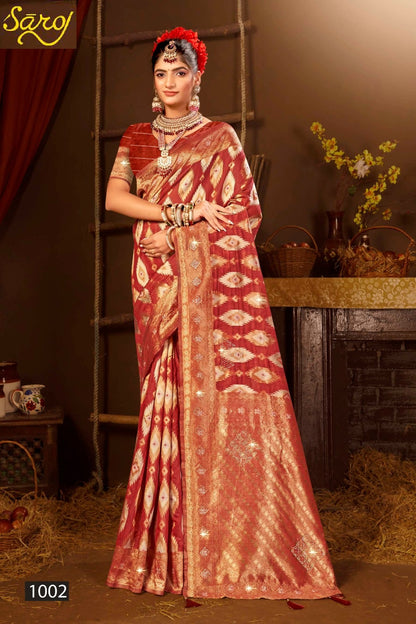 Graceful Linen Saroski Vol 1 Saroj Sarees Exporter Gujarat
