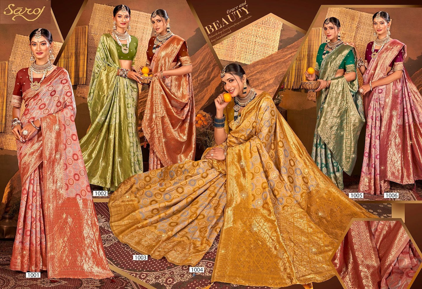 Graceful Linen Saroski Vol 2 Saroj Sarees Wholesaler India