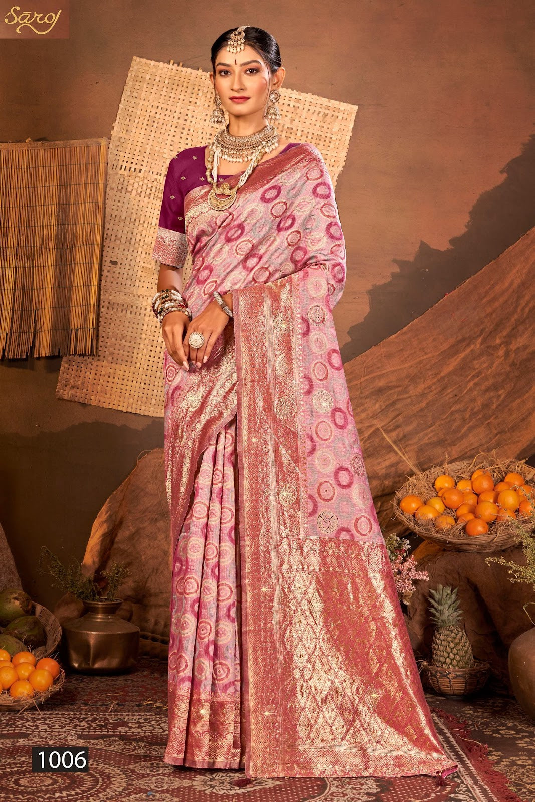 Graceful Linen Saroski Vol 2 Saroj Sarees Wholesaler India