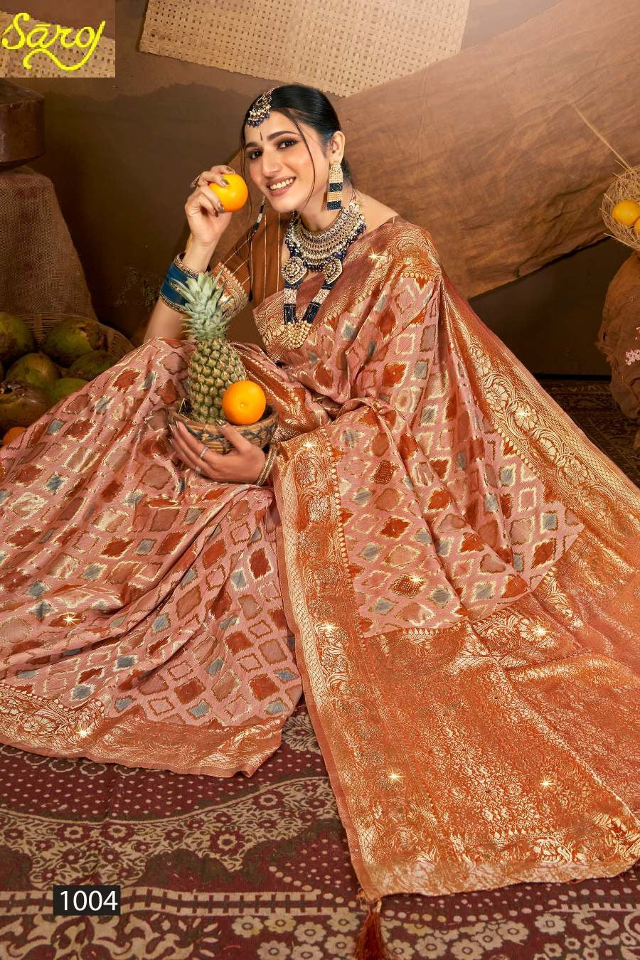 Graceful Linen Saroski Vol 3 Saroj Sarees Supplier Gujarat