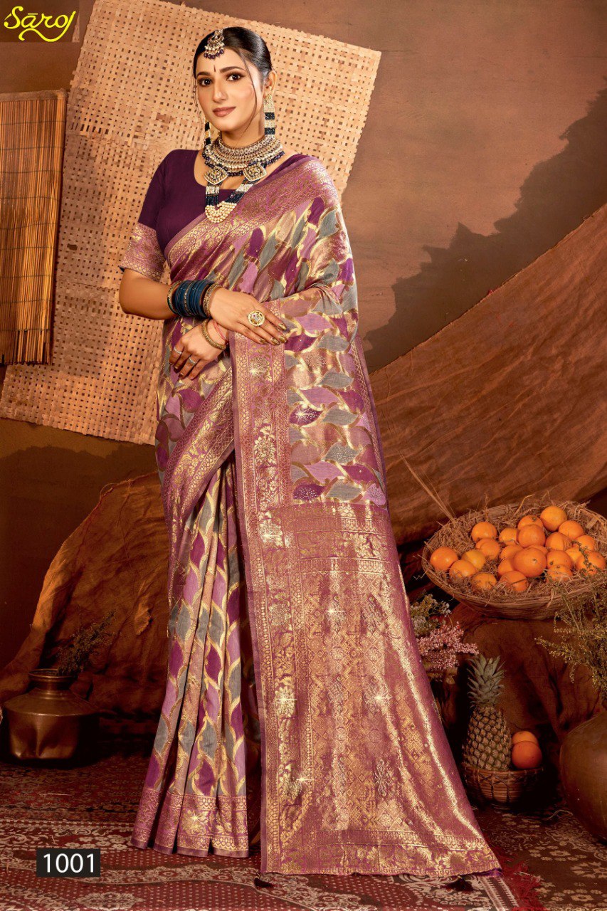 Graceful Linen Saroski Vol 4 Saroj Sarees Manufacturer Gujarat