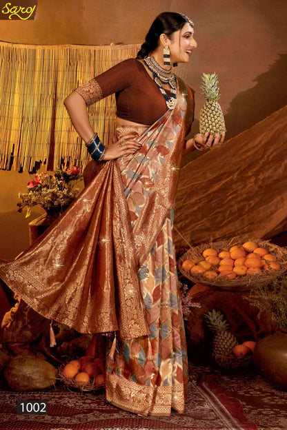 Graceful Linen Saroski Vol 4 Saroj Sarees Manufacturer Gujarat