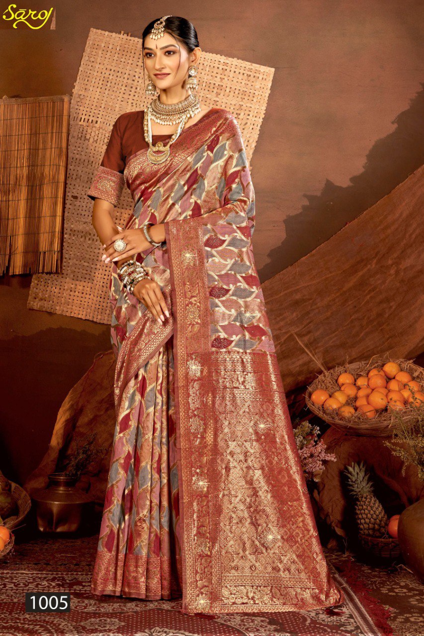 Graceful Linen Saroski Vol 4 Saroj Sarees Manufacturer Gujarat