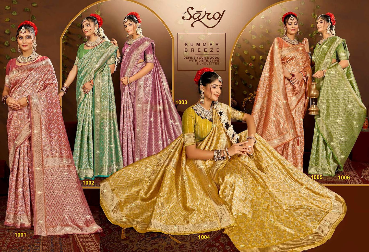 Graceful Linen Saroski Vol 5 Saroj Sarees Wholesale Price