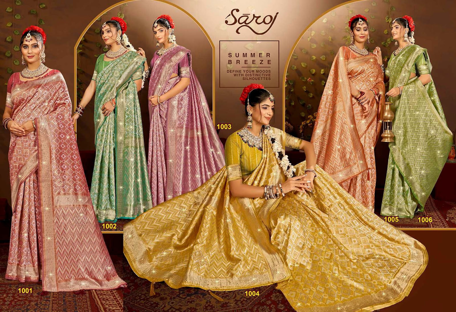 Graceful Linen Saroski Vol 5 Saroj Sarees Wholesale Price