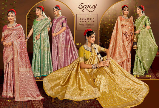Graceful Linen Saroski Vol 5 Saroj Sarees Wholesale Price