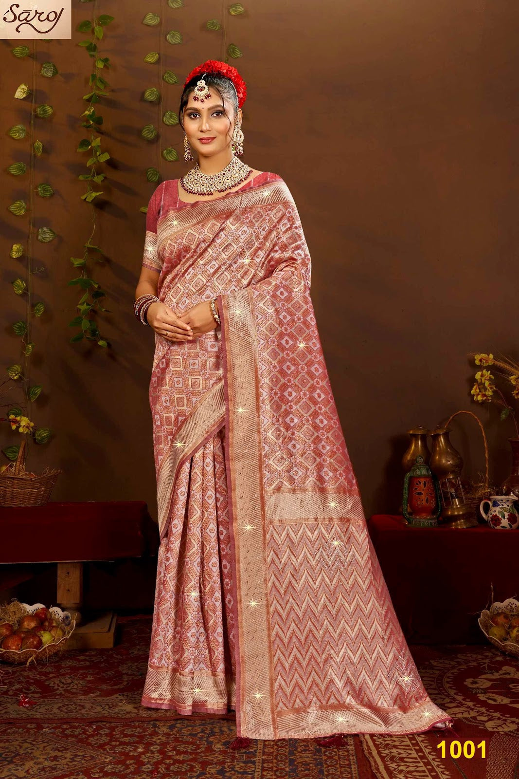 Graceful Linen Saroski Vol 5 Saroj Sarees Wholesale Price