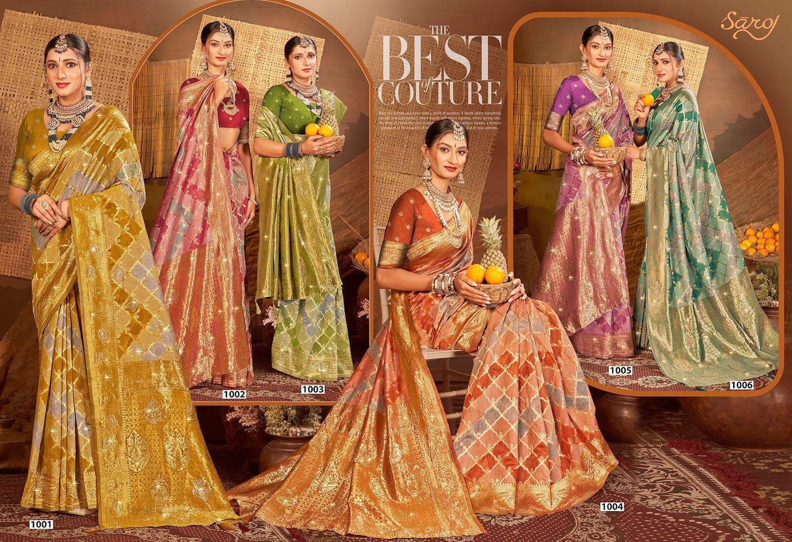 Graceful Linen Saroski Vol 6 Saroj Sarees Exporter India