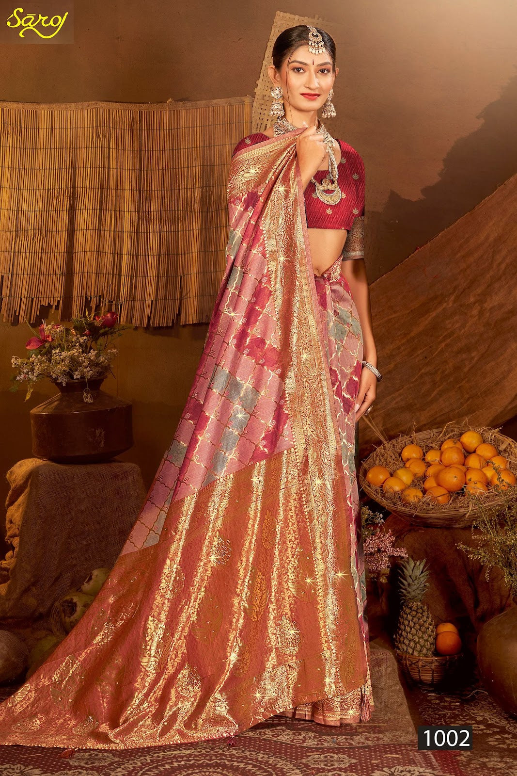 Graceful Linen Saroski Vol 6 Saroj Sarees Exporter India