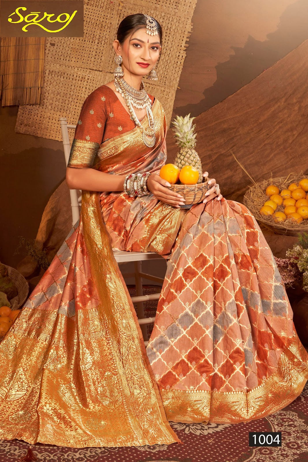 Graceful Linen Saroski Vol 6 Saroj Sarees Exporter India