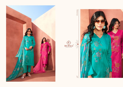 Grache Rupali Jaam Satin Pant Style Suits Manufacturer