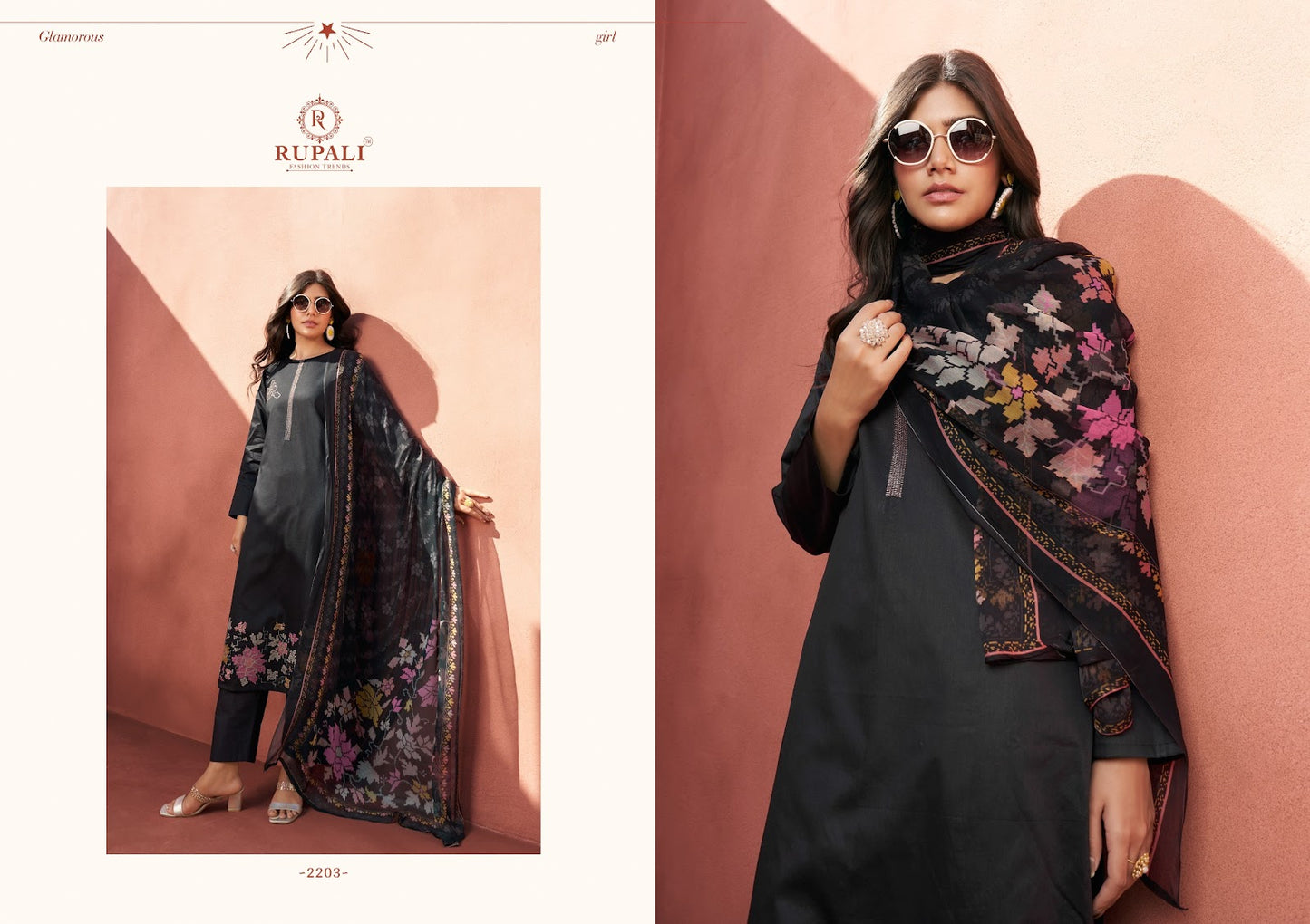 Grache Rupali Jaam Satin Pant Style Suits Manufacturer