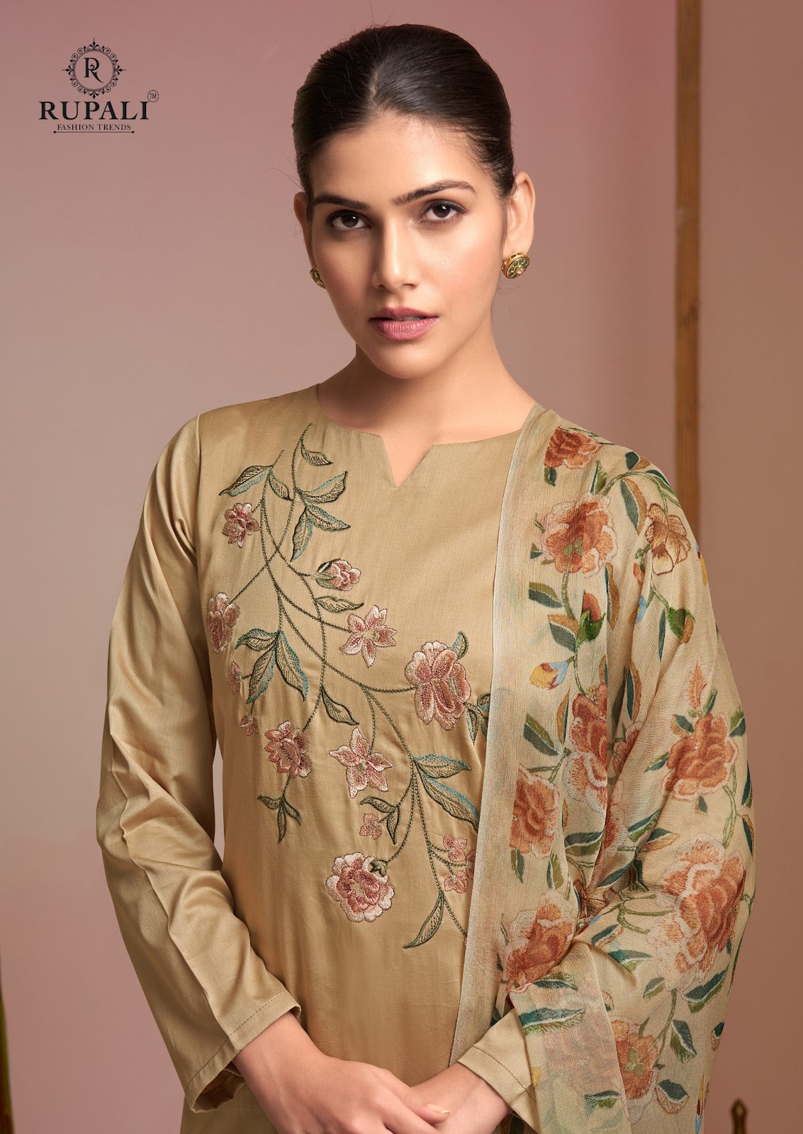 Grache Vol 2 Rupali Jaam Satin Pant Style Suits Supplier