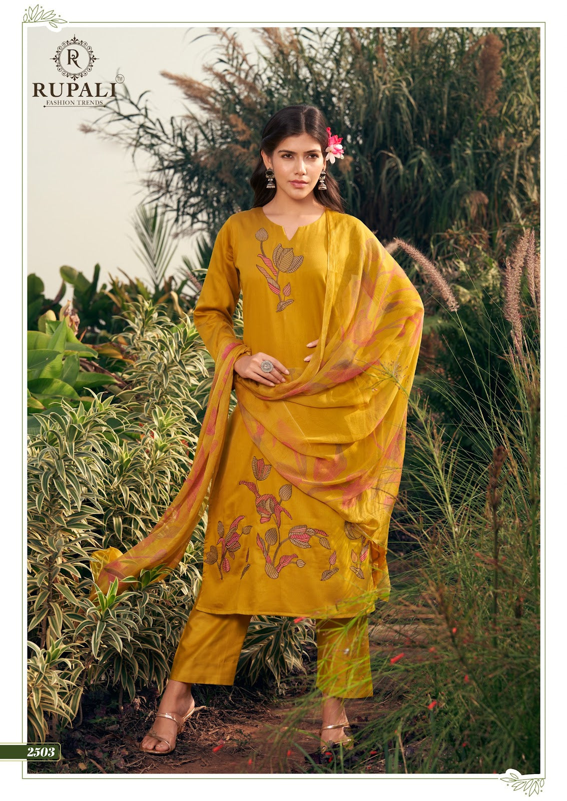 Grache Vol 3 Rupali Jaam Satin Pant Style Suits Wholesaler Gujarat