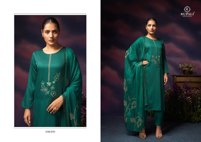 Grache Vol 4 Rupali Jaam Satin Pant Style Suits Supplier Gujarat