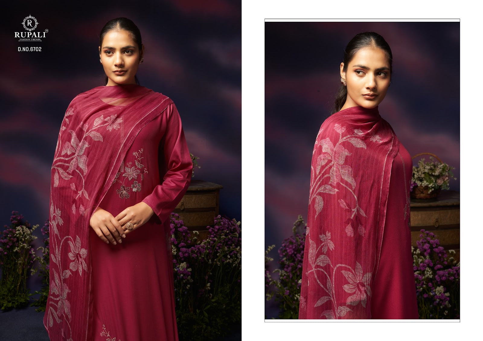 Grache Vol 4 Rupali Jaam Satin Pant Style Suits Supplier Gujarat