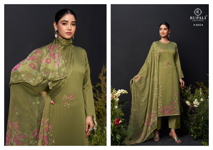 Grache Vol 5 Rupali Jaam Satin Pant Style Suits Wholesaler Ahmedabad