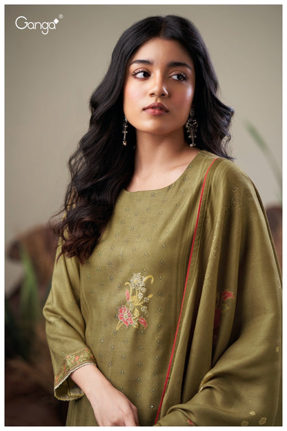 Gracina 3863 Ganga Pashmina Suits Wholesaler