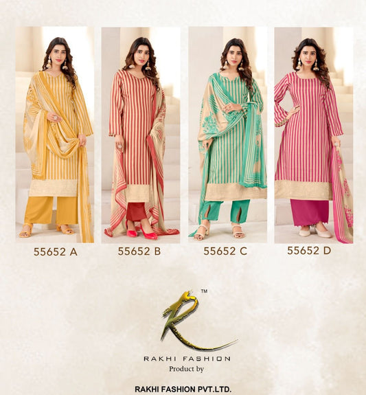 Gracious Colours Rakhi Fashion Bemberg Plazzo Style Suits Wholesale Price