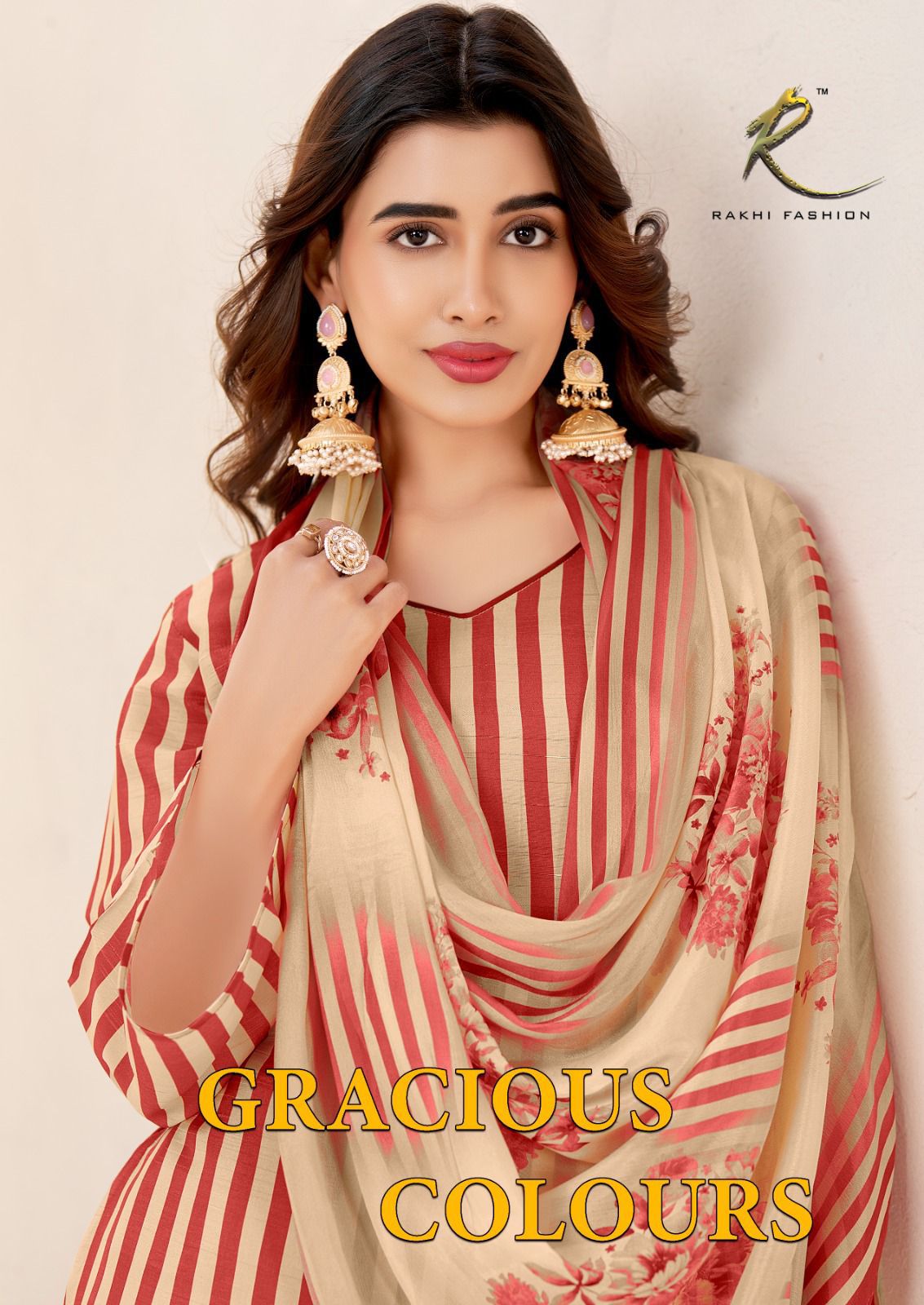 Gracious Colours Rakhi Fashion Bemberg Plazzo Style Suits Wholesale Price