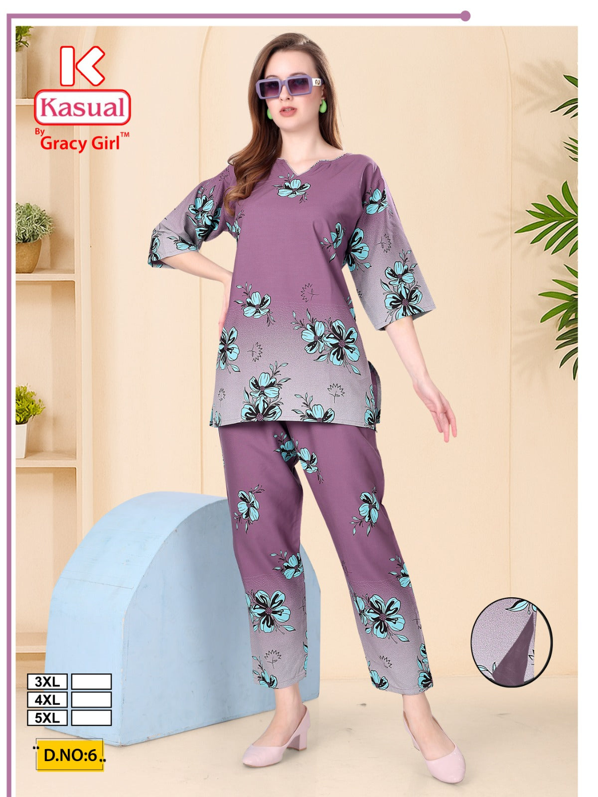 Gracy Girl Kasual Heavy Reyon Co Ord Set Wholesale Price