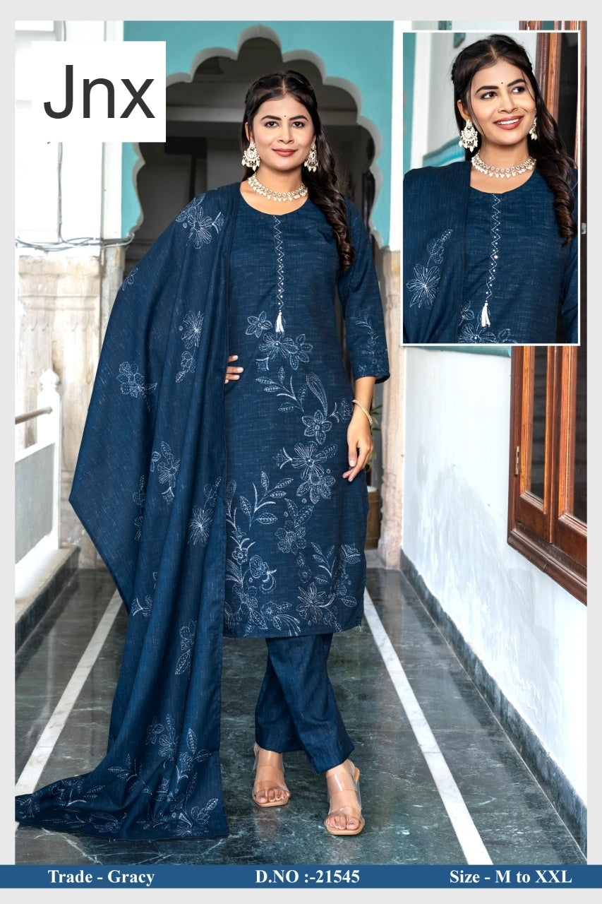 Gracy Jnx Readymade Pant Style Suits Wholesaler Gujarat